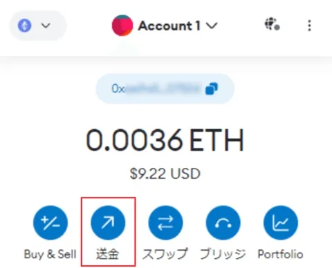 送金ボタン